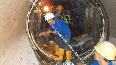 Pekerjaan Injeksi PU pada PLTU