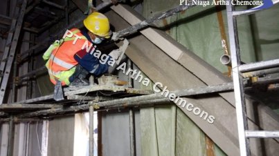 Dokumentasi Project PT Niaga Artha Chemcons - Fireproofing | Aplikator Material Fireproofing | Kontraktor Fireproofing