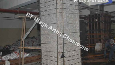 Dokumentasi Project PT Niaga Artha Chemcons - Jacketing | jasa perkuatan kolom beton