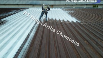 Dokumentasi Project PT Niaga Artha Chemcons - Perbaikan Atap Spandek