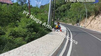 Proyek Stamped Concrete PT Niaga Artha Chemcons di Jalan Setapak Binongko | Jasa Pembuatan Trotoar