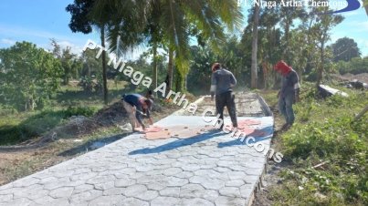 Dokumentasi Project PT Niaga Artha Chemcons - Stamped Concrete