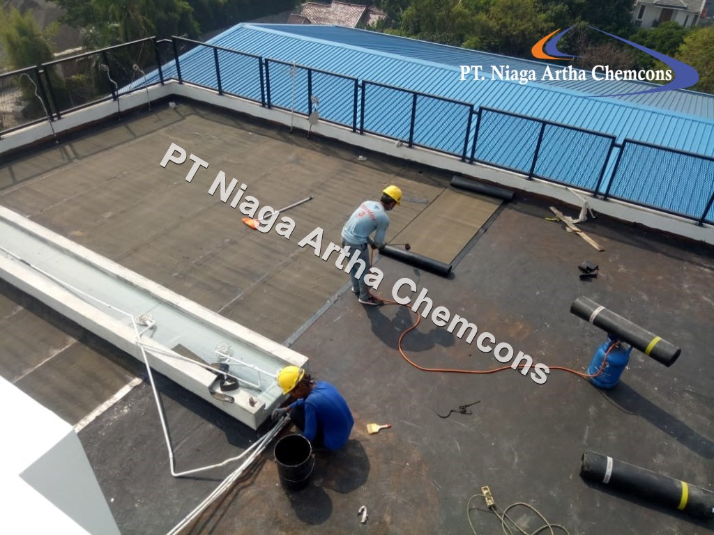Dokumentasi Project PT Niaga Artha Chemcons - Waterproofing Membrane Bakar
