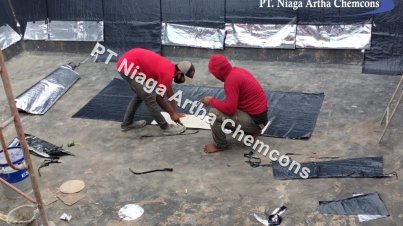 Dokumentasi Project PT Niaga Artha Chemcons - Waterproofing Membrane Tempel