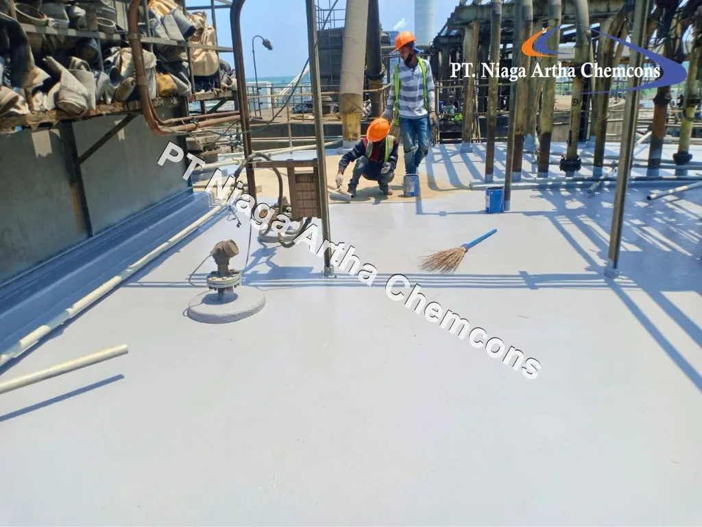 Project Polyurea Coating PT. Niaga Artha Chemcons di Perusahaan Pengelola Pembangkit Listrik