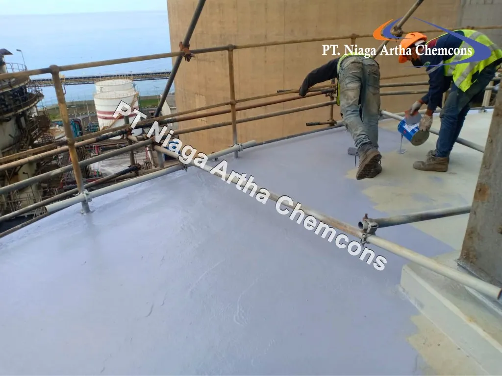 Project Polyurea Coating PT. Niaga Artha Chemcons di Perusahaan Pengelola Pembangkit Listrik