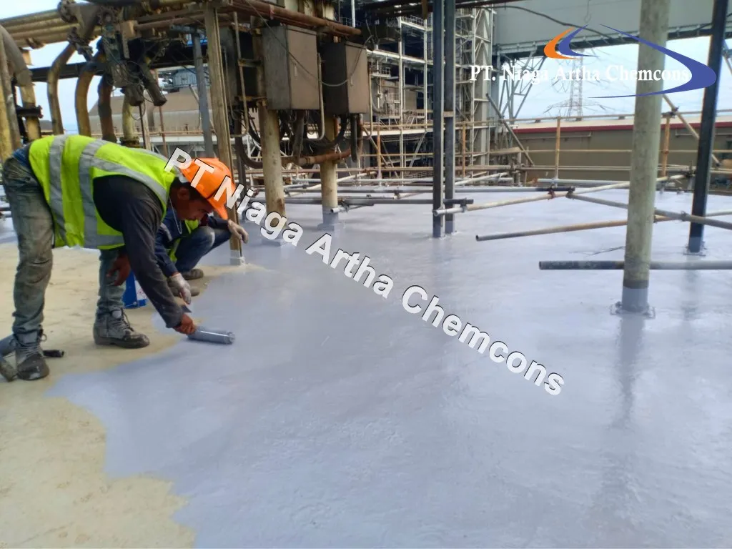 Project Polyurea Coating PT. Niaga Artha Chemcons di Perusahaan Pengelola Pembangkit Listrik