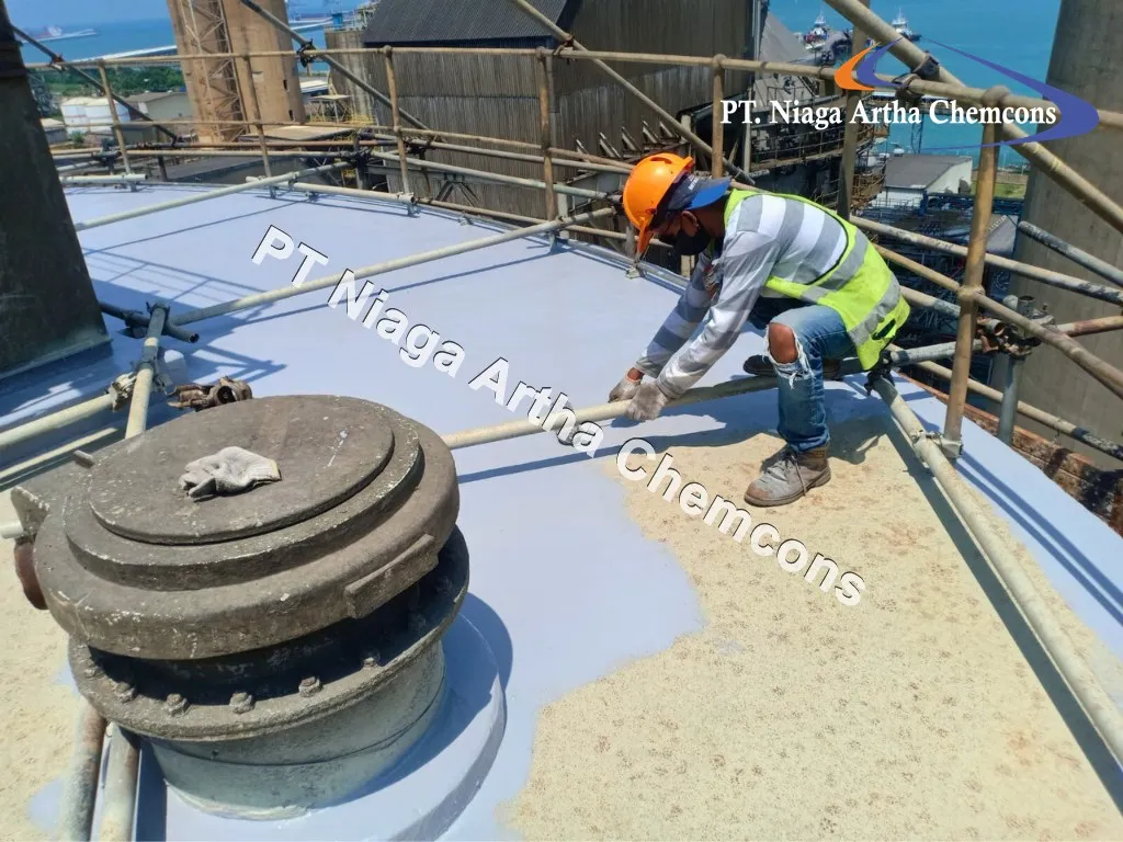 Project Polyurea Coating PT. Niaga Artha Chemcons di Perusahaan Pengelola Pembangkit Listrik