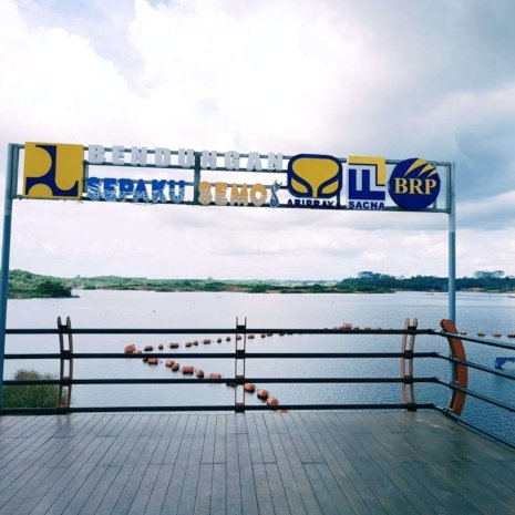 Proyek Stamped Concrete PT Niaga Artha Chemcons di Bendungan Sepaku Semoi