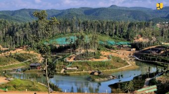 Proyek Stamped Concrete PT Niaga Artha Chemcons di Embung IKN