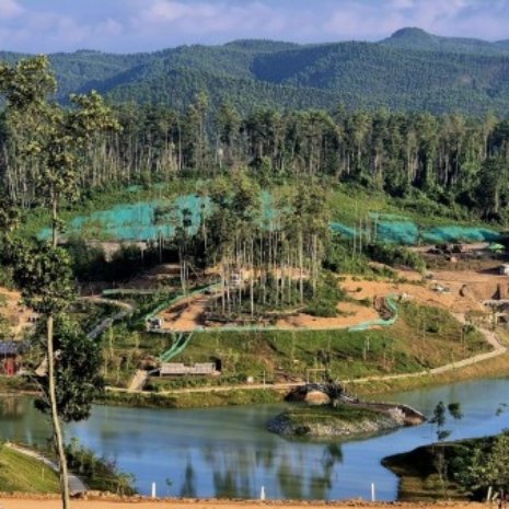 Proyek Stamped Concrete PT Niaga Artha Chemcons di Embung IKN
