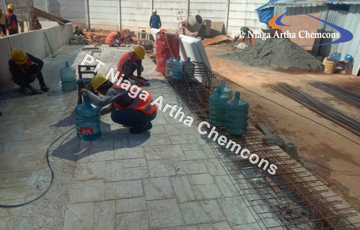 Proyek Stamped Concrete PT Niaga Artha Chemcons - Biaya Jasa Stamped Concrete