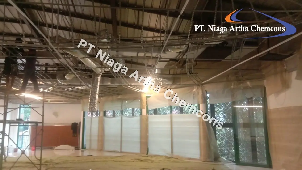 Proyek Polyurethane Foam PT Niaga Artha Chemcons Di Bangunan Masjid