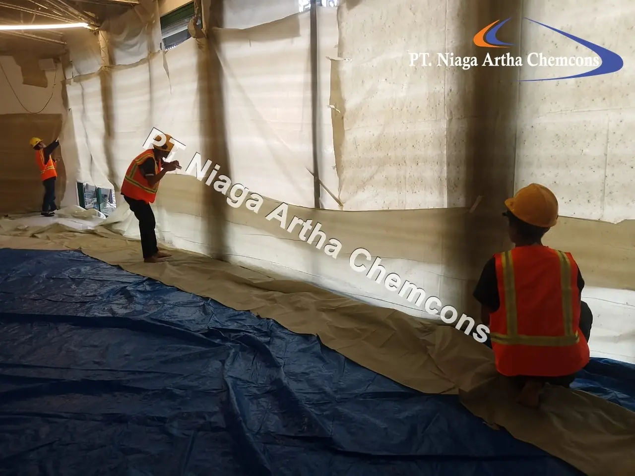 Proyek Polyurethane Foam PT Niaga Artha Chemcons Di Bangunan Masjid