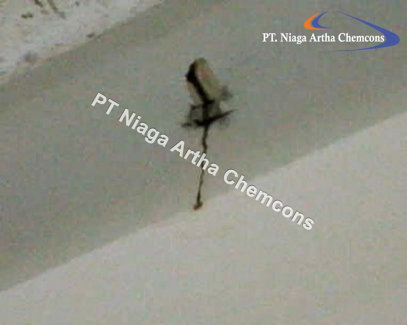 Proyek Anti Bocor Dak Beton PT Niaga Artha Chemcons menggunakan Injeksi Polyurethane