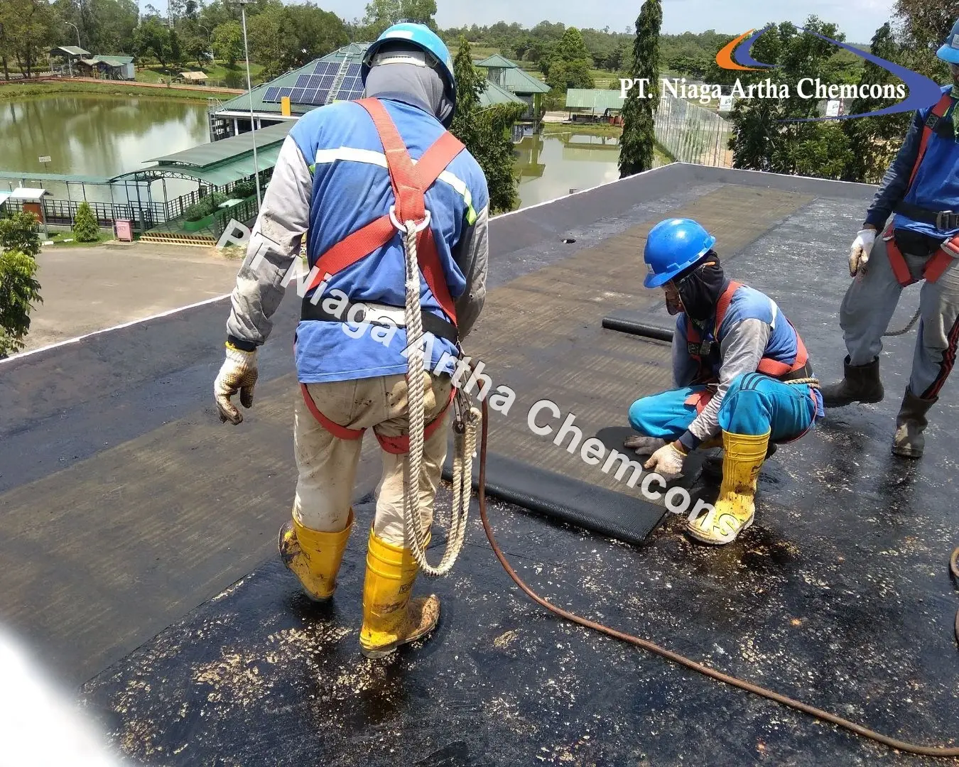 Proyek Waterproofing membrane PT Niaga Artha Chemcons