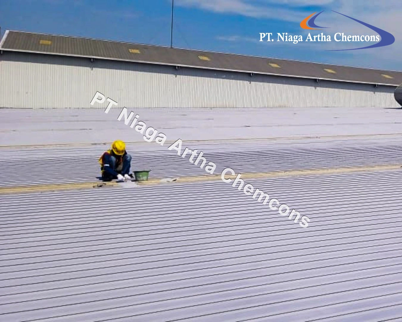 Proyek Waterproofing Coating PT Niaga Artha Chemcons di Perusahaan Manufaktur Plastik