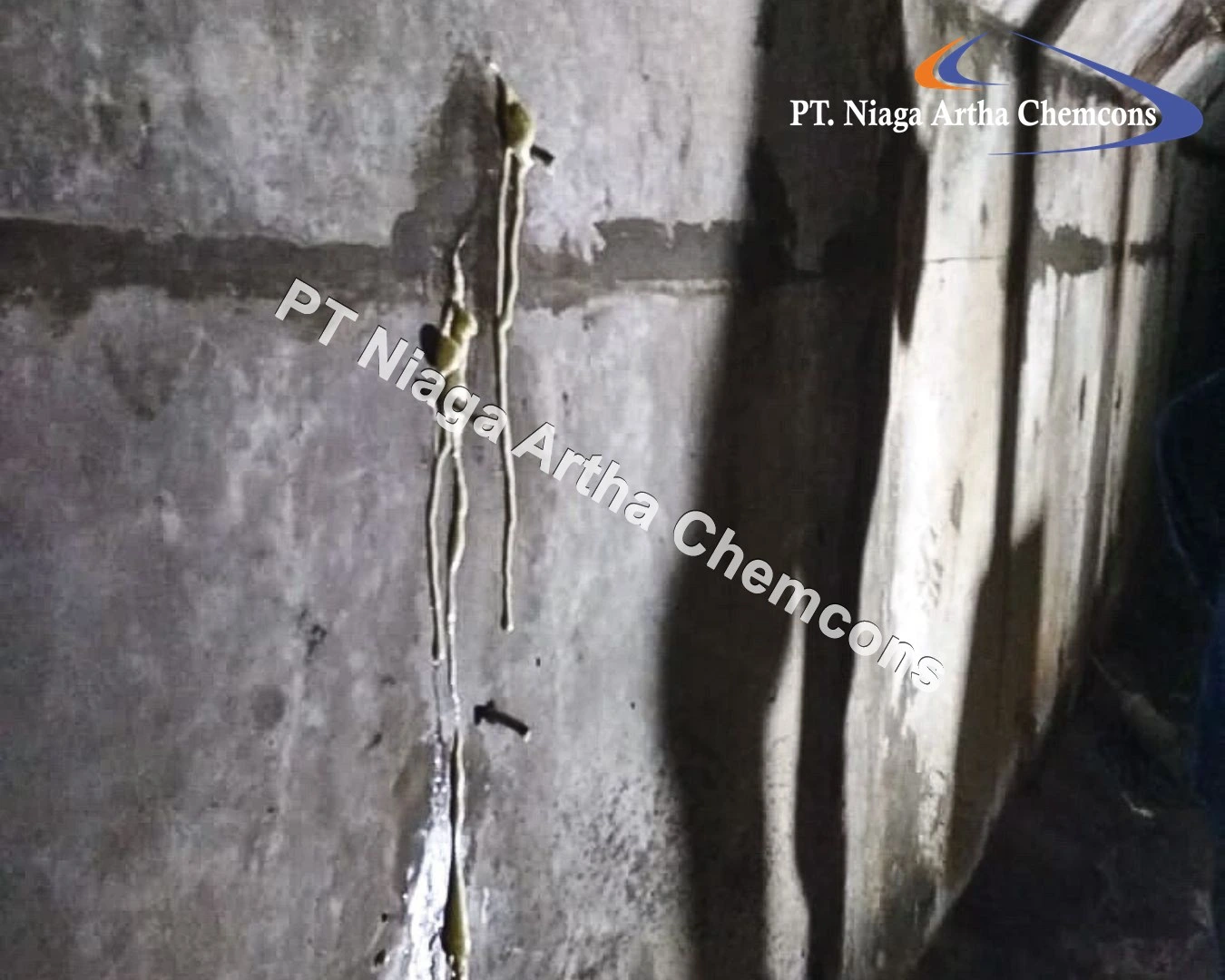 Proyek Injeksi Polyurethane PT Niaga Artha Chemcons