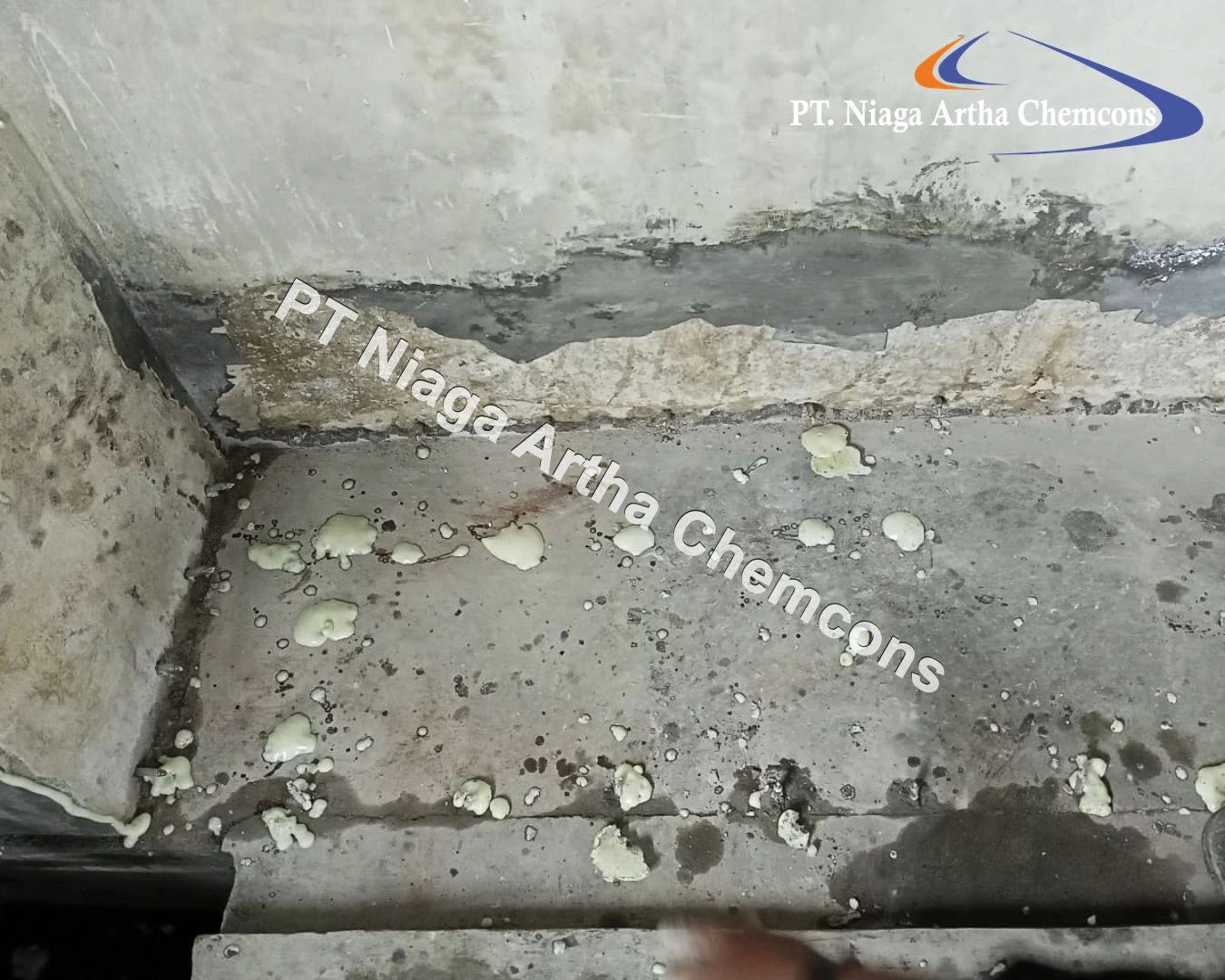 Proyek Injeksi Polyurethane PT Niaga Artha Chemcons 