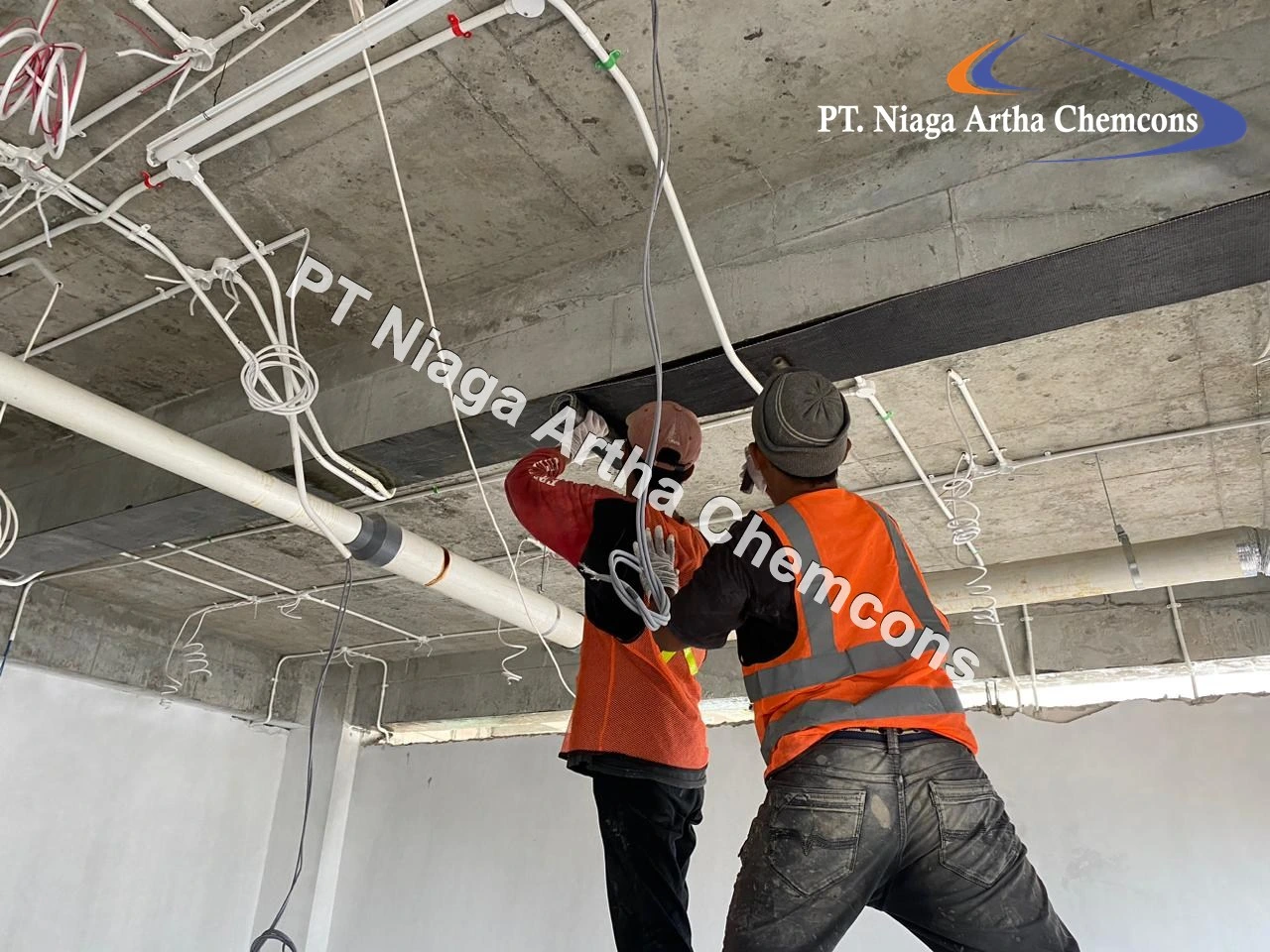 Proyek Perkuatan Struktur PT Niaga Artha Chemcons di Hunian Aparatur Negara di IKN