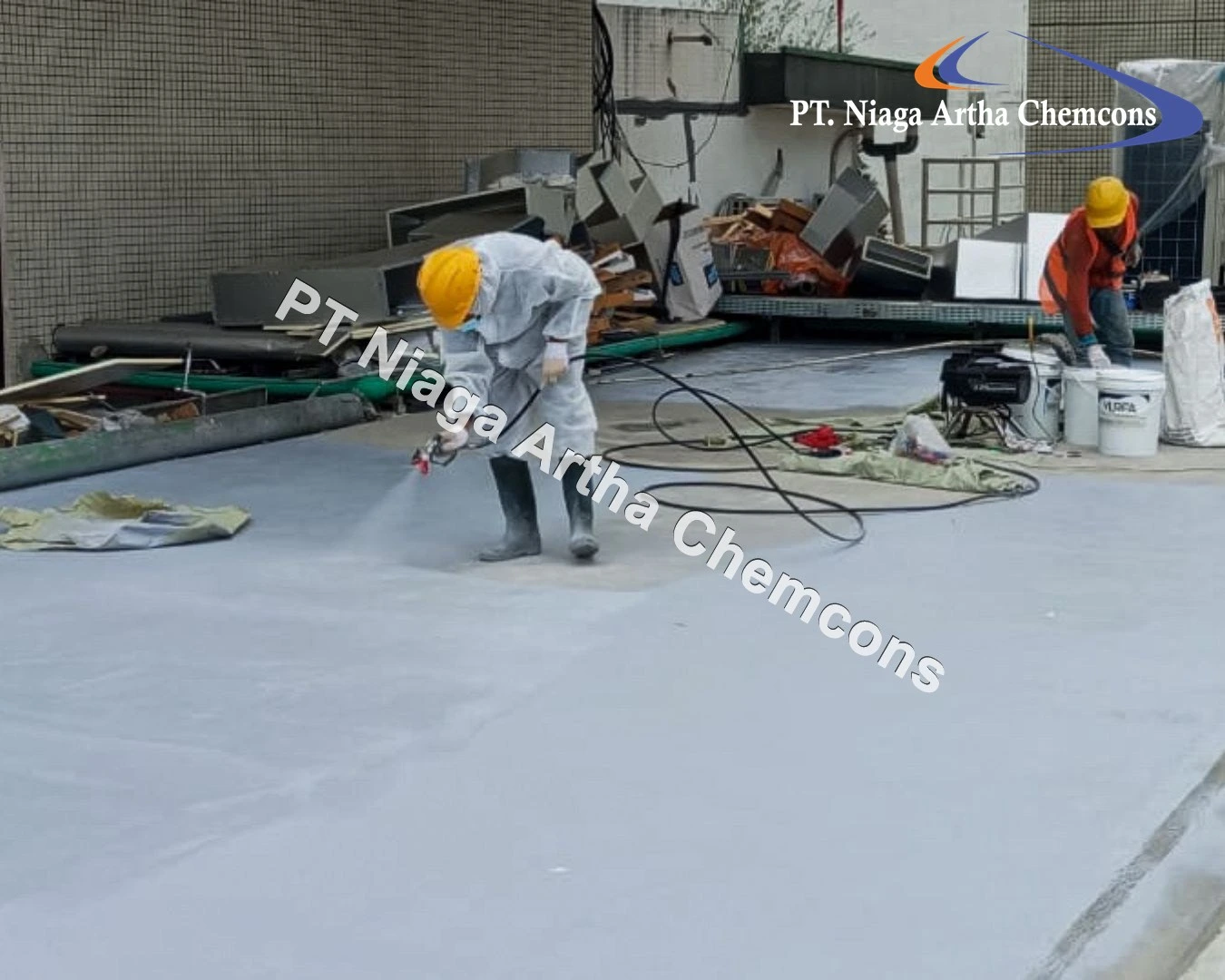 Proyek Kontraktor Waterproofing Coating PT Niaga Artha Chemcons di Geduung Legislatif NKRI
