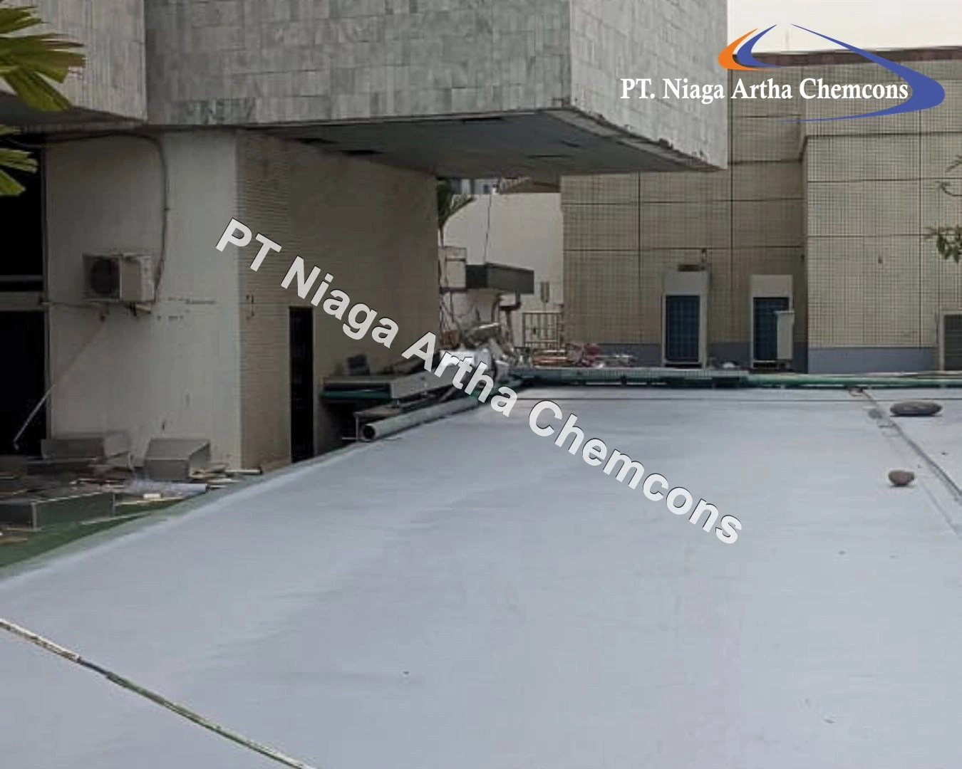 Proyek Waterproofing Coating PT Niaga Artha Chemcons di Gedung Legislatif NKRI