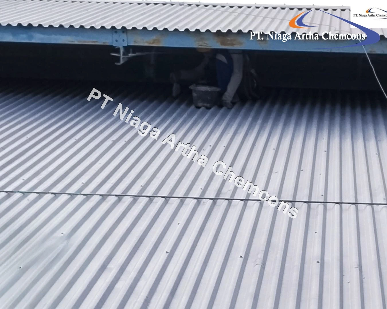 Proyek Waterproofing Coating PT Niaga Artha Chemcons di Pabrik Manufaktur Kemasan Plastik