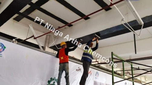 Aplikasi Metode Perkuatan CFRP Area Rumah Sakit