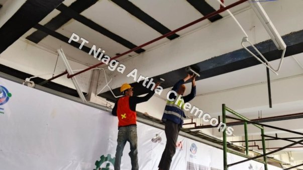 Aplikasi Metode Perkuatan CFRP Area Rumah Sakit