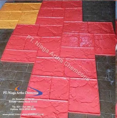 Motif stamped concrete Ashlar Slate